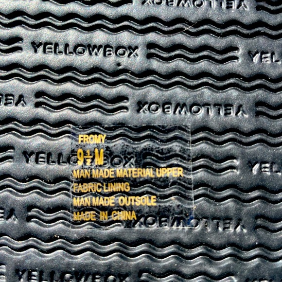 Yellow Box, Fromy, Black with White Dots, Flip Flops, Size 9.5 - Picture 5 of 5